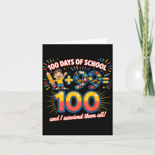 Tarjeta Hito escolar 100 días de diseño de aprendizaje par