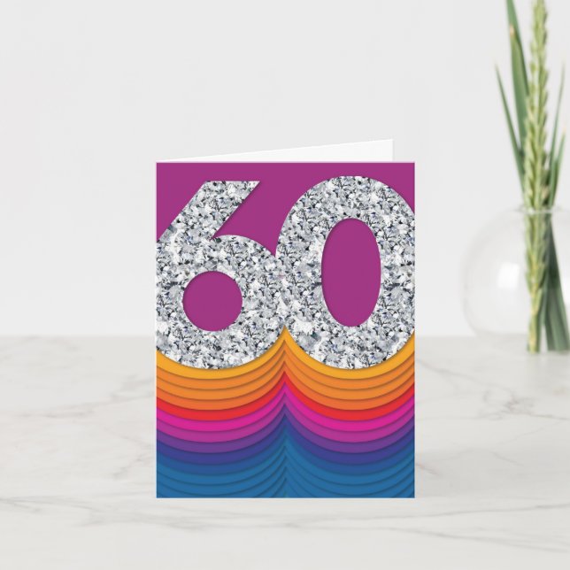 Tarjeta Hitos audaces 60 - Cumpleaños (Anverso)