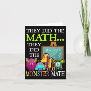 Tarjeta Hizo Las Matemáticas Hizo Las Matemáticas Del Mons