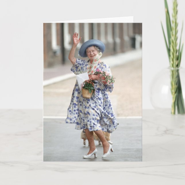 Tarjeta HM reina Elizabeth la reina madre 1988 (Anverso)