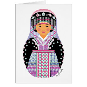 Tarjeta Hmong Matryoshka