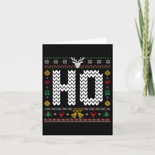 Tarjeta Ho - Donde mi Ho está en un feo partido de Navidad