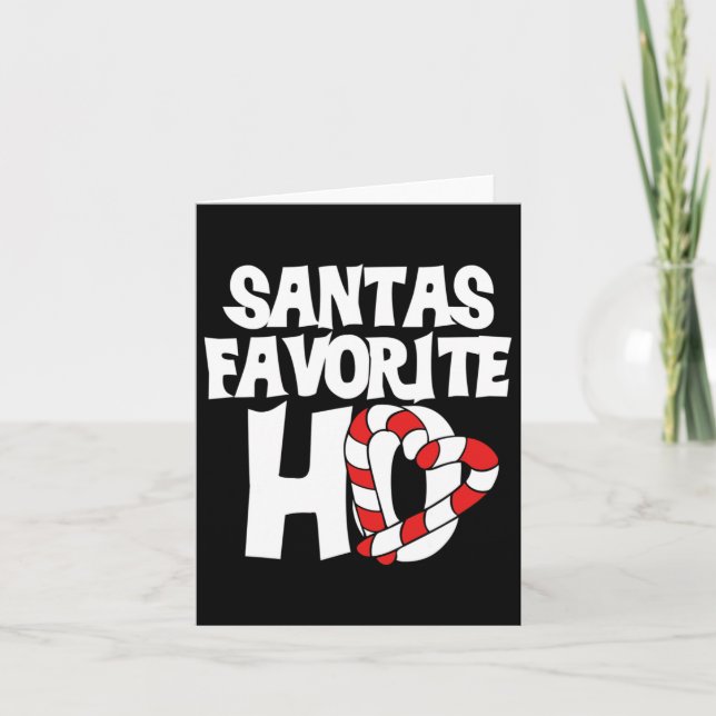 Tarjeta Ho favorito de Santa  (Anverso)