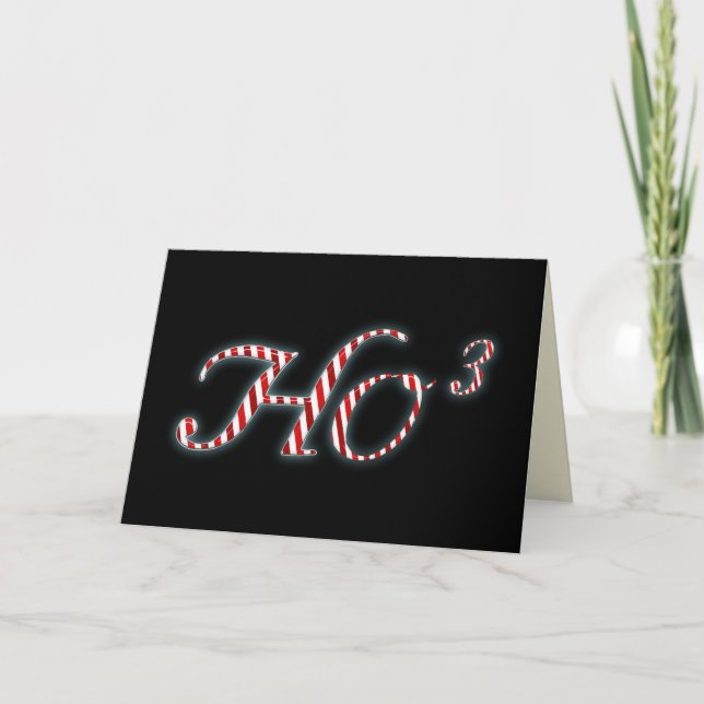Tarjeta Ho Ho Ho Divertida Navidad (Anverso)