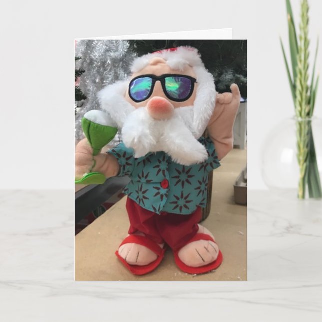 TARJETA **HO HO HO* EL TRABAJO SE HACE A TIEMPO PARA **DIV (Anverso)