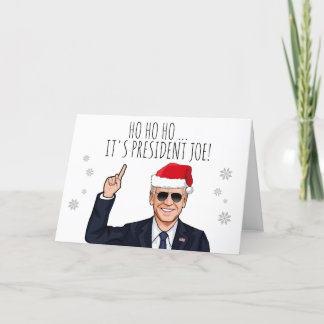 TARJETA HO HO HO, ES EL PRESIDENTE JOE