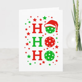 Tarjeta Ho Ho Ho Ho Ho Pickleball - Deportes divertidos pa