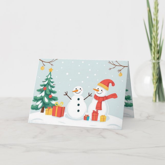 Tarjeta Ho Ho Ho! Merry Christmas (Anverso)
