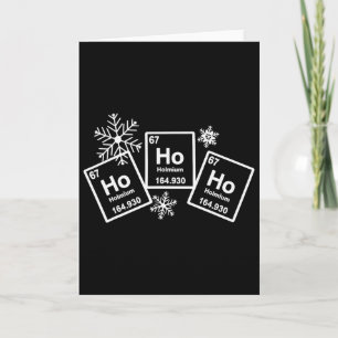 Tarjeta Ho Ho Ho Química del Holmio Elemento 67 de Periódi