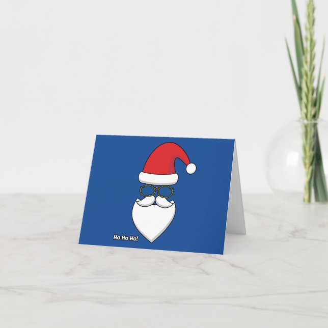Tarjeta Ho Ho Ho Santa Claus (Anverso)