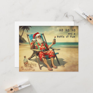Tarjeta Ho, Ho, Ho y Rum