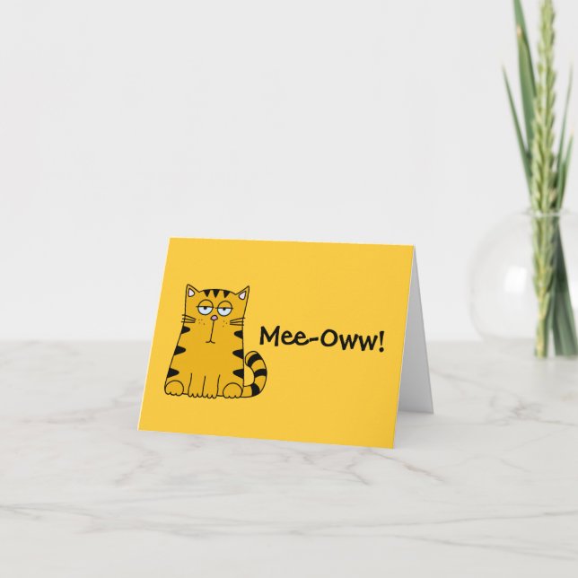 Tarjeta Ho Hum Kitty (Anverso)