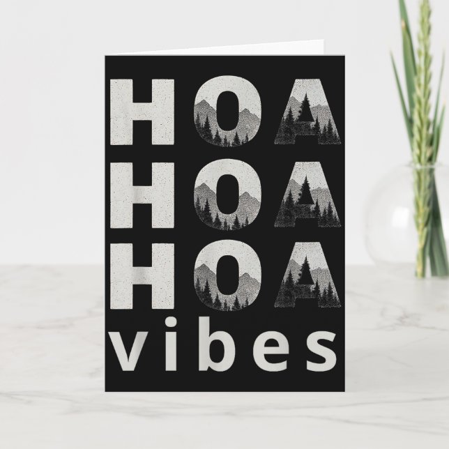 Tarjeta Hoa Hoa Hoa Hoa Hoa Season Vibes  (Anverso)