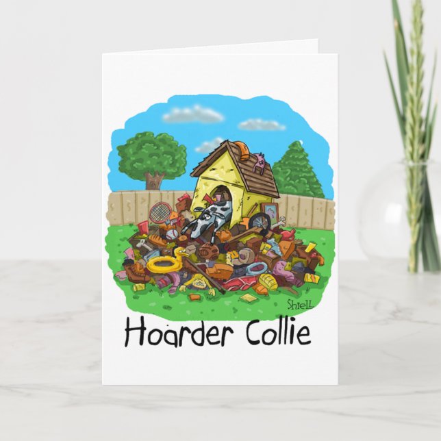 Tarjeta Hoarder Collie (Anverso)
