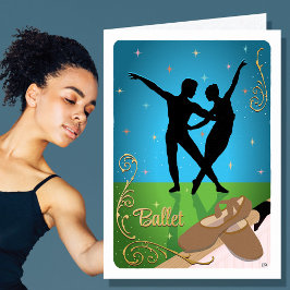 Tarjeta Hobby Dancing Ballet Brown