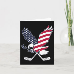 Tarjeta Hockey de bandera americana