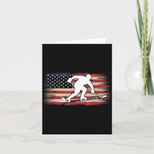 Tarjeta Hockey de bandera americana