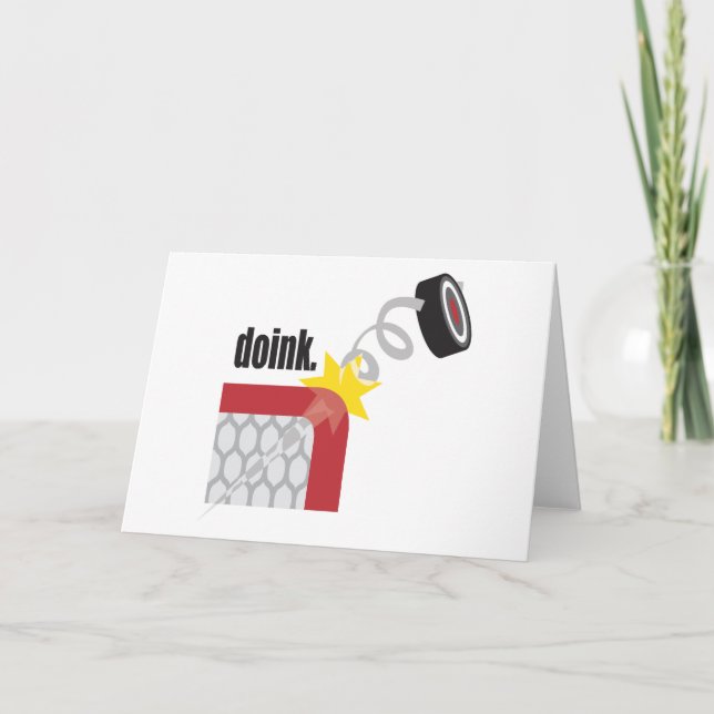 Tarjeta Hockey divertido (Anverso)