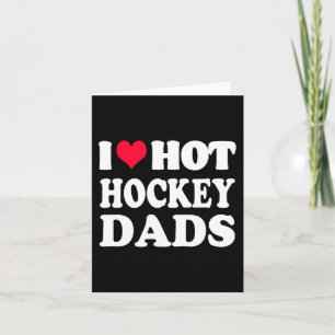 Tarjeta Hockey divertido me encanta papá de hockey sobre h