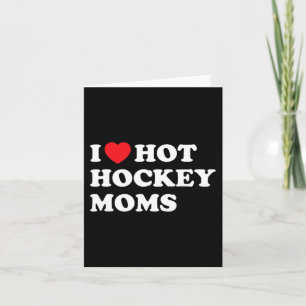Tarjeta Hockey divertido me encantan las mamás de hockey s
