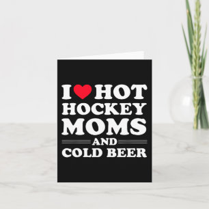 Tarjeta Hockey divertidos me encantan las mamás de hockey