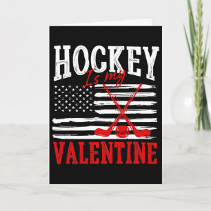 Tarjeta Hockey es mi San Valentín Día de San Valentín Hock