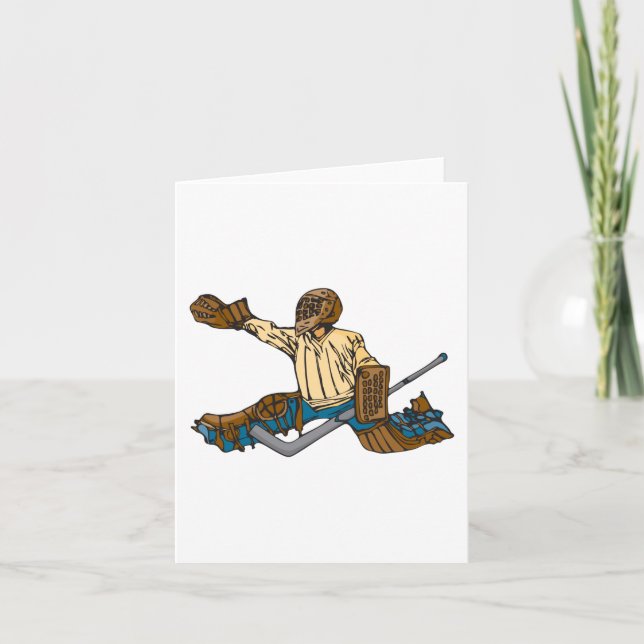 Tarjeta Hockey Goalie (Anverso)