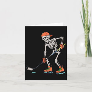 Tarjeta Hockey Halloween Halloween hombres hombres niños n