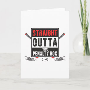 Tarjeta Hockey Hockey Hockey Stick Equipo deportivo Gracio