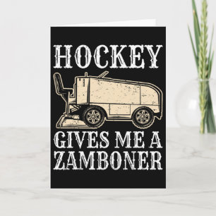 Tarjeta Hockey Me Da Un Zamboner Hockey Divertido