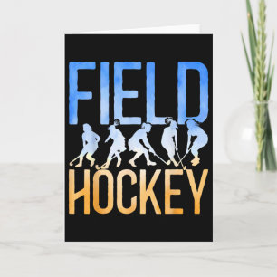 Tarjeta Hockey sobre césped acuarela Hockey sobre césped