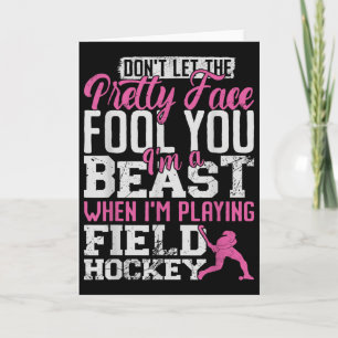 Tarjeta Hockey sobre césped No te dejes engañar por la car