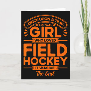 Tarjeta Hockey sobre césped Una chica que amaba el hockey