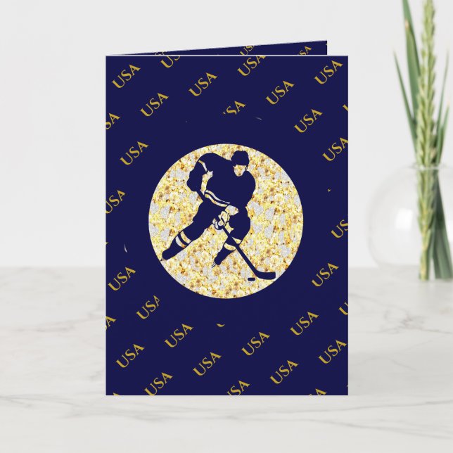 TARJETA HOCKEY SOBRE HIELO (Anverso)