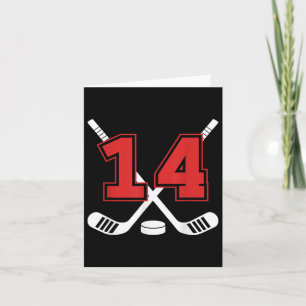 Tarjeta Hockey sobre hielo de 14 años Hielo de 14 años Hie