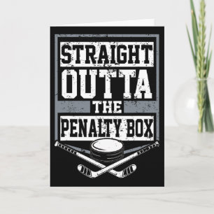 Tarjeta Hockey sobre hielo directamente de la caja de pena