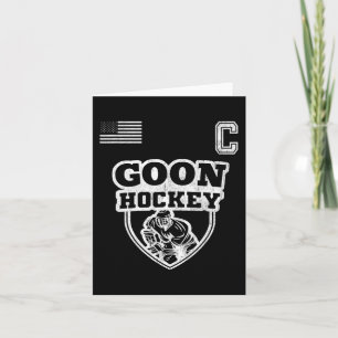 Tarjeta Hockey sobre hielo divertido - Capitán del equipo