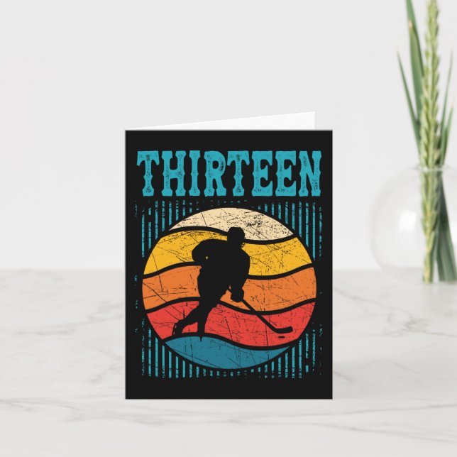 Tarjeta Hockey sobre hielo Retro de 13 años de edad Gi (Anverso)