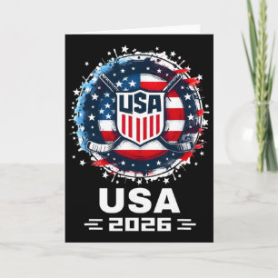 Tarjeta Hockey sobre hielo Usa 2026 Hockey 2026 Usa 2026 