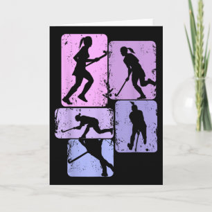 Tarjeta Hockey sobre hierba Hockey Jugadora de hockey Chic