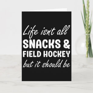 Tarjeta Hockey sobre hierba para mujeres o jugadores de ho