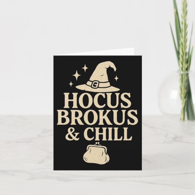 Tarjeta Hocus Brokus Y Relájate  (Anverso)