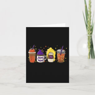 Tarjeta Hocus Pocus Calabaza Spice Latte Café Love Fall S