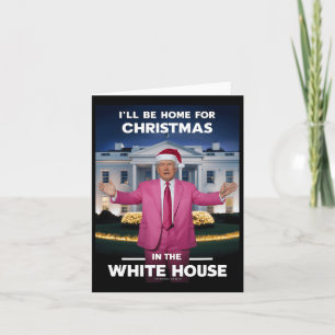 Tarjeta Hogar De Navidad Santa Funny Trump Xmas Pajamas