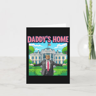 Tarjeta Hogar de papá Casa Blanca 2025 Presidente Trump _1