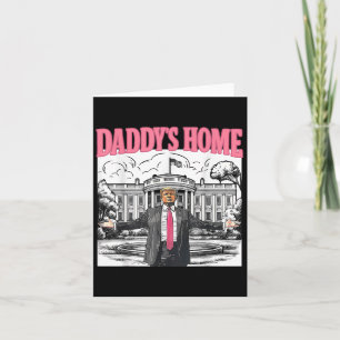 Tarjeta Hogar de papá Casa Blanca 2025 Presidente Trump _3