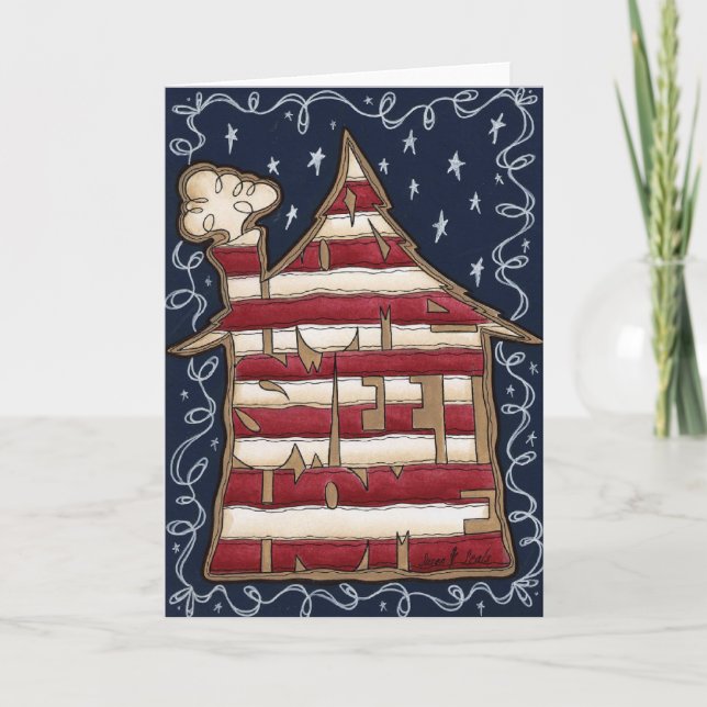 Tarjeta hogar dulce casero (Anverso)