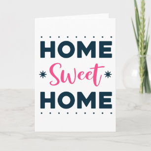 Tarjeta Hogar dulce hogar