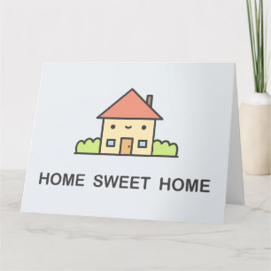 Tarjeta Hogar dulce hogar
