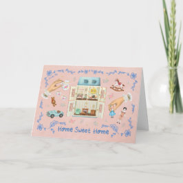 Tarjeta Hogar Dulce Hogar Casa de Muñecas Soñada